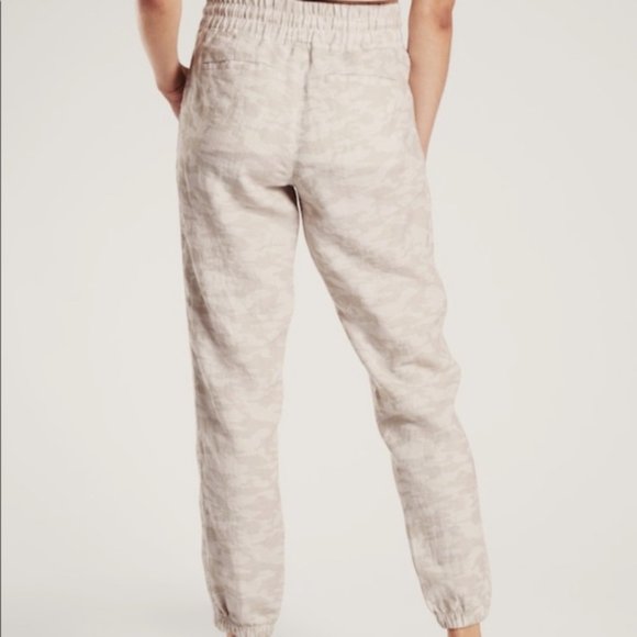 Athleta Jogger Pants Cabo Tide Linen Camo Size 18 (XL) - Picture 8 of 8